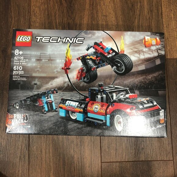 LEGO Technic 42106 - Stunt Show Truck & Bike - 610 Pcs - Sealed RETIRED - Picture 1 of 8